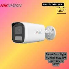 Hikvision – 2 MP ColorVu Smart Hybrid Network Camera – DS-2CD1T27G2H-LIUF(4MM)