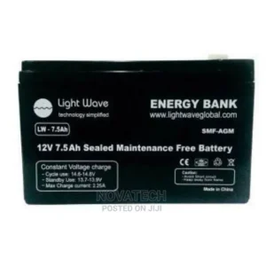Lightwave 12V/7.5AH Ups battery-High Performance SMF battery – LW 7AH